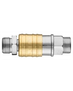Quick coupler for compressor with connection