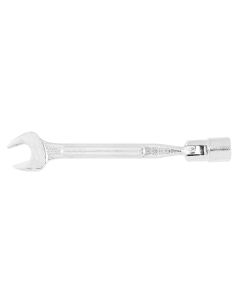 Open end and flex socket wrench