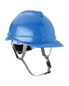 Industrial helmet with chin strap