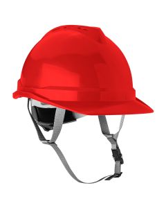 Industrial helmet with chin strap